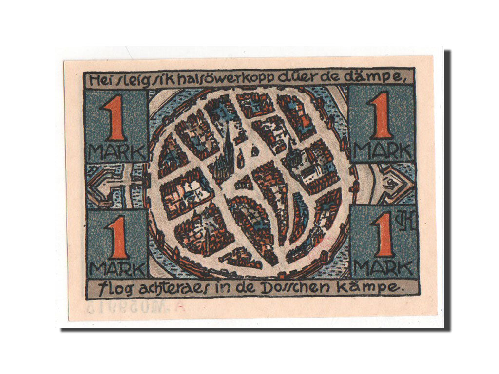 Banknote, Germany, Dorsten, 1 Mark, AU(55-58), Mehl:282.1