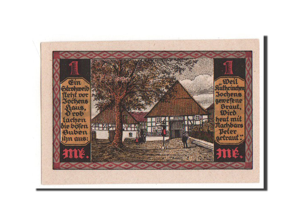 Banknote, Germany, Drenke Gemeinde, 1 Mark, 1921, AU(55-58), Mehl:287.1