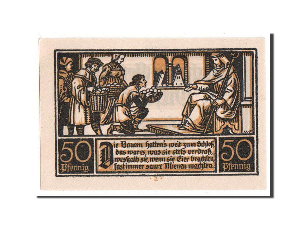 Banknote, Germany, Ditfurt Gemeinde, 50 Pfennig, 1921, AU(55-58), Mehl:275.2
