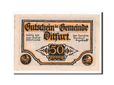Geldschein, Deutschland, Ditfurt Gemeinde, 50 Pfennig, 1921, VZ, Mehl:275.2