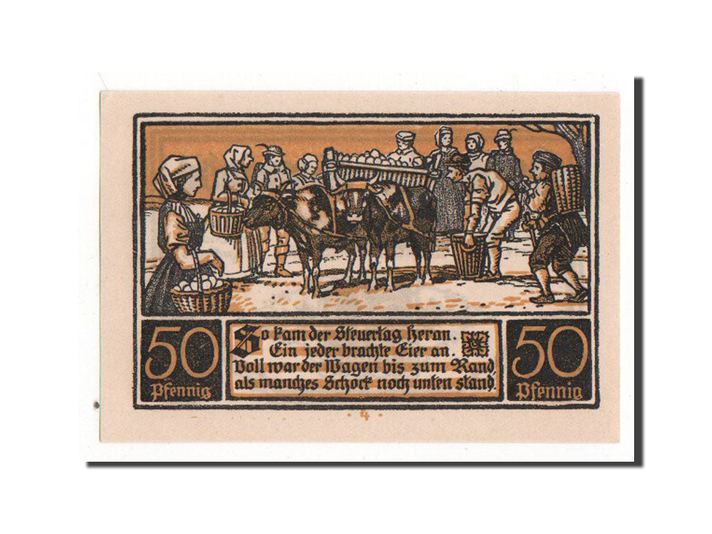 Banknote, Germany, Ditfurt Gemeinde, 50 Pfennig, 1921, AU(55-58), Mehl:275.2