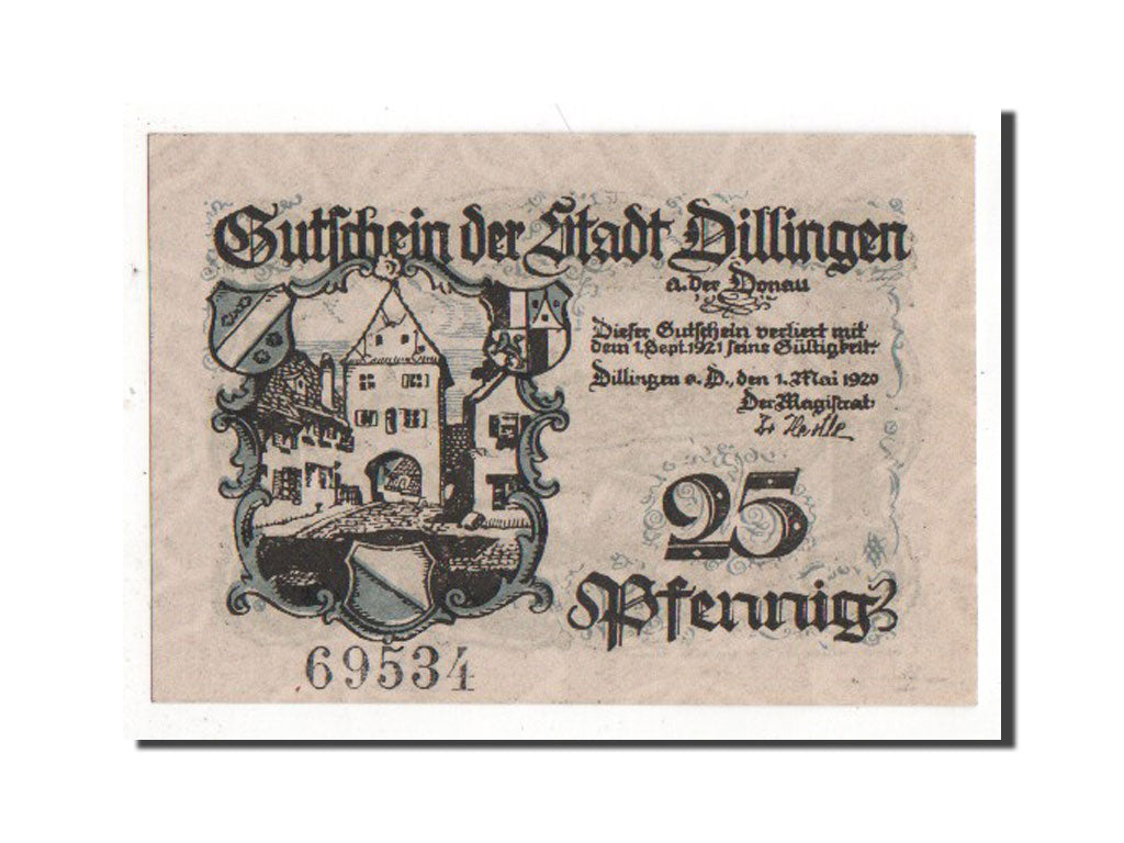 Banknote, Germany, Bayern, 25 Pfennig, 1921, AU(55-58), Mehl:274.2a