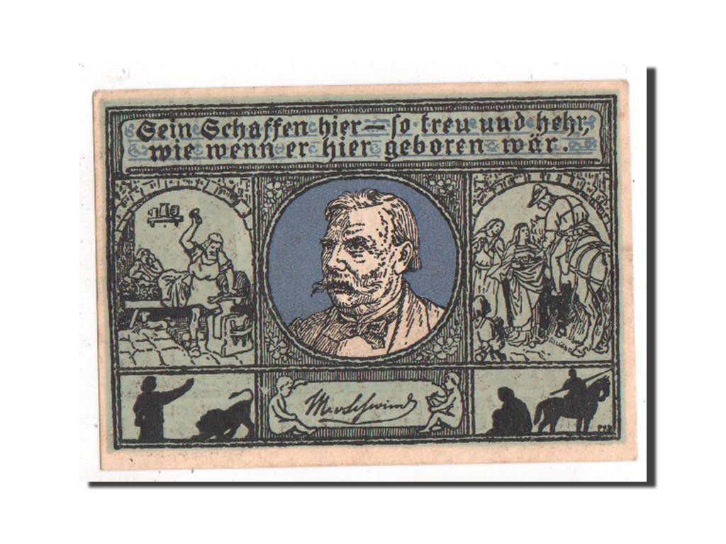 Banknote, Germany, Eisenach Stadt, 50 Pfennig, 1921, AU(55-58), Mehl:318.2
