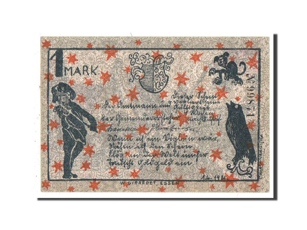 Banknote, Germany, Westfalen, 1 Mark, 1921, AU(55-58), Mehl:338.2b