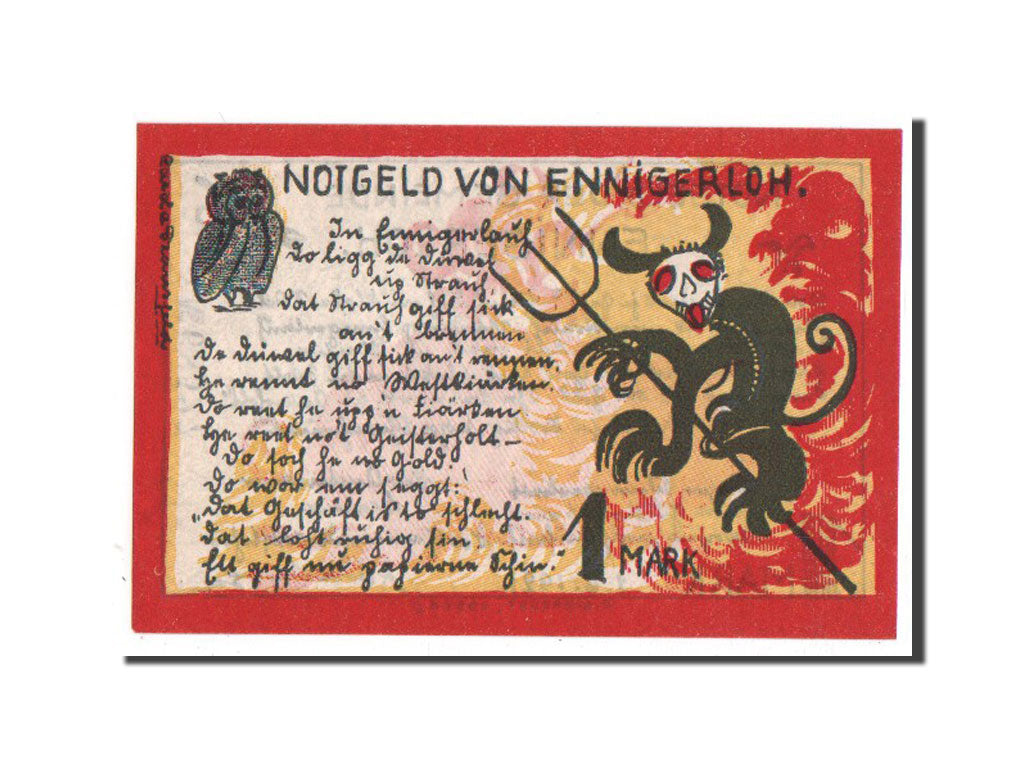 Banknote, Germany, Westfalen, 1 Mark, 1921, AU(55-58), Mehl:338.2b