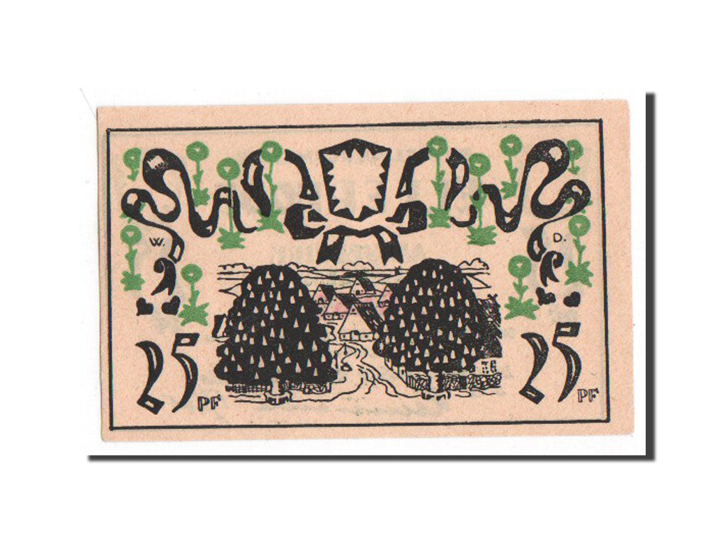 Banconote, Germania, Schleswig-Holstein, 25 Pfennig, 1921, SPL-, Mehl:330.1a