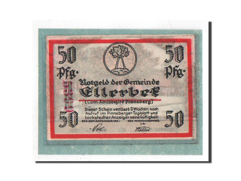 Banknote, Germany, Schleswig-Holstein, 50 Pfennig, AU(55-58), Mehl:329.1a