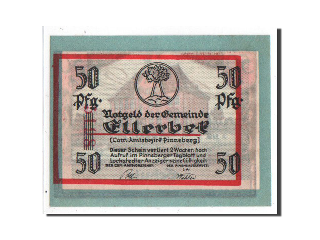 Banknote, Germany, Schleswig-Holstein, 50 Pfennig, AU(55-58), Mehl:329.1a