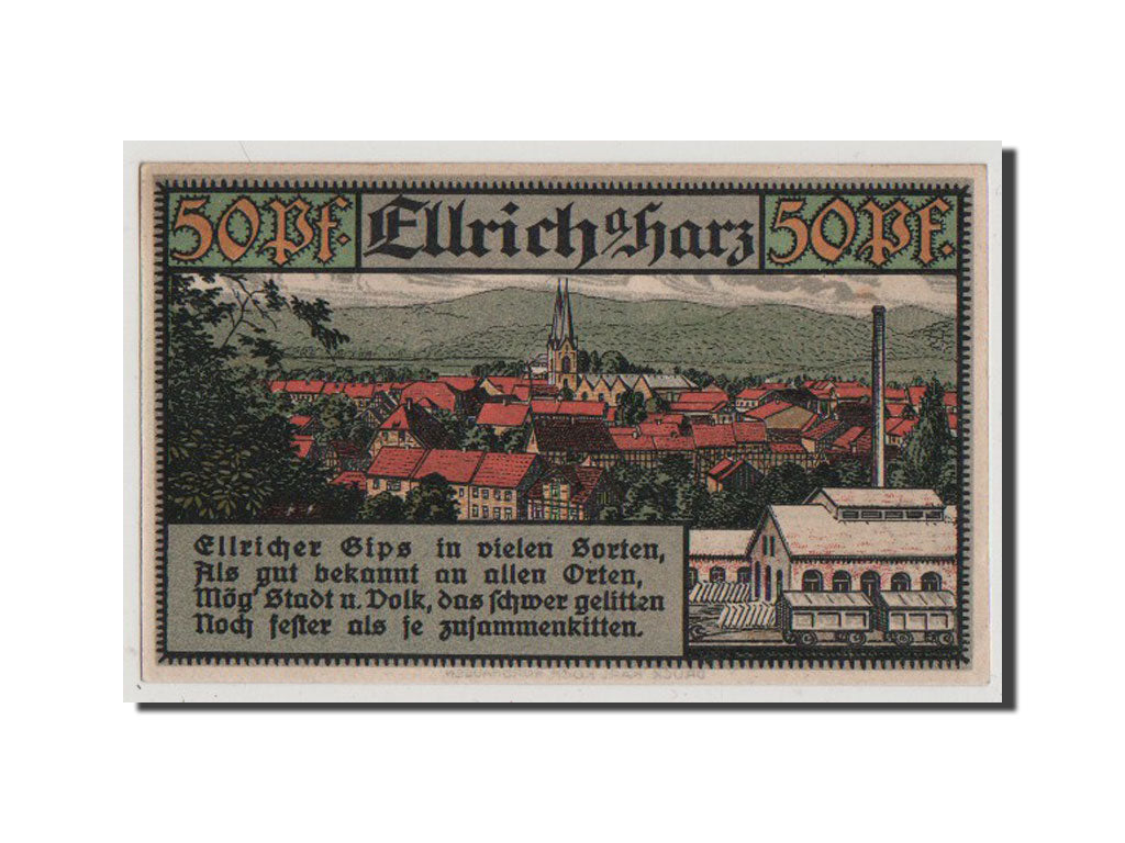 Banknote, Germany, Provinz Sachsen, Thüringischer Teil, 50 Pfennig, 1921