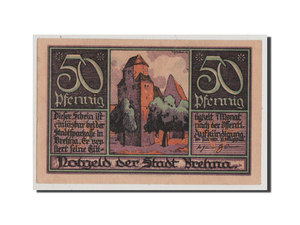 Banknote, Germany, Provinz Sachsen, 50 Pfennig, 1921, 1921-07-01, AU(55-58)