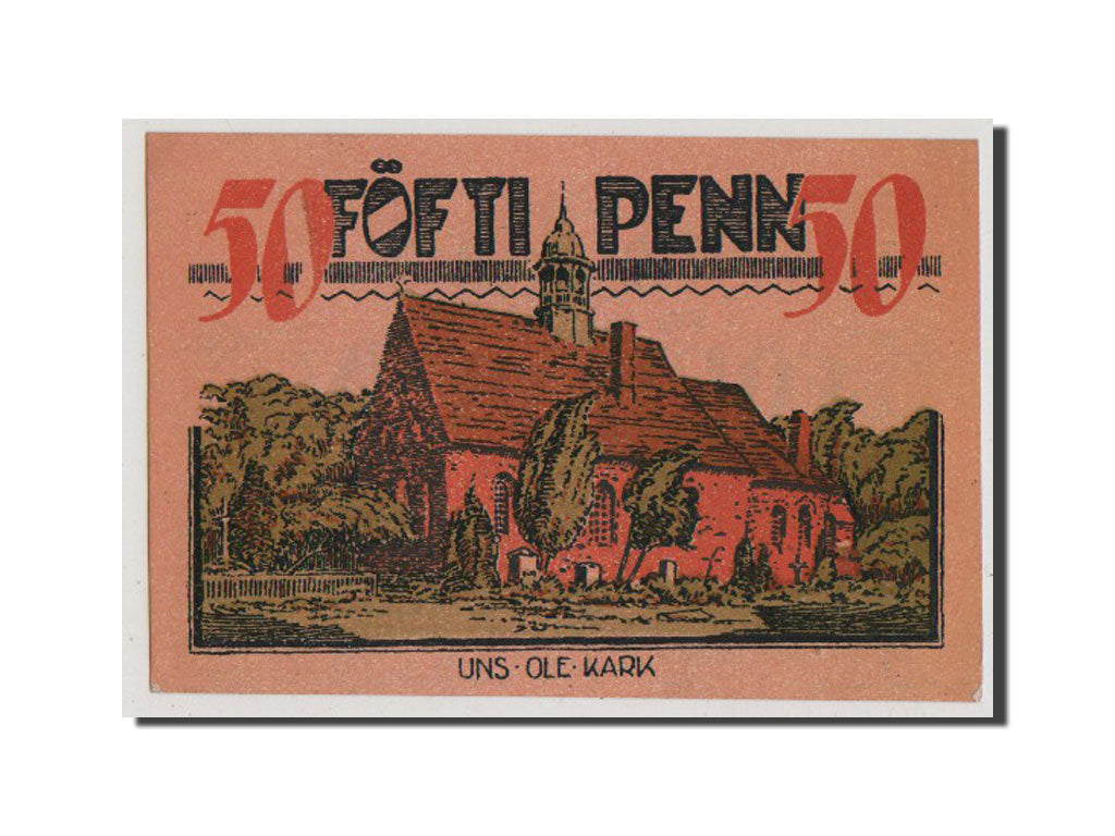 Banknote, Germany, Bredstedt, 50 Pfennig, 1921, AU(55-58), Mehl:159.1
