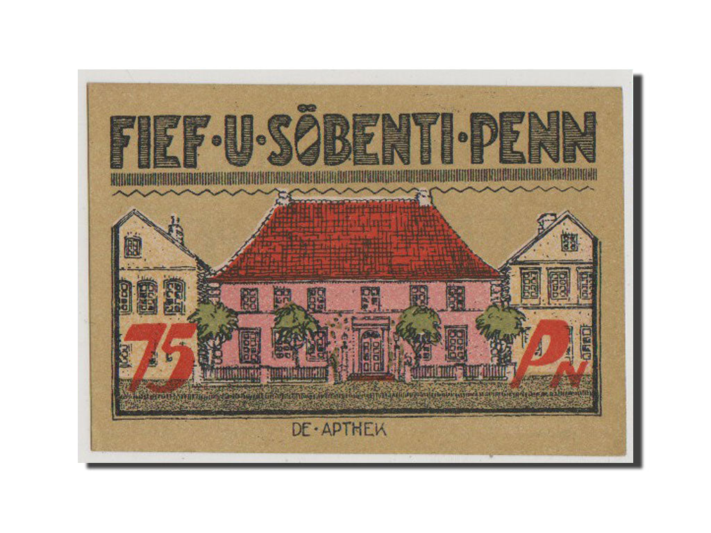 Banknote, Germany, Bredstedt, 75 Pfennig, 1921, AU(55-58), Mehl:159.1