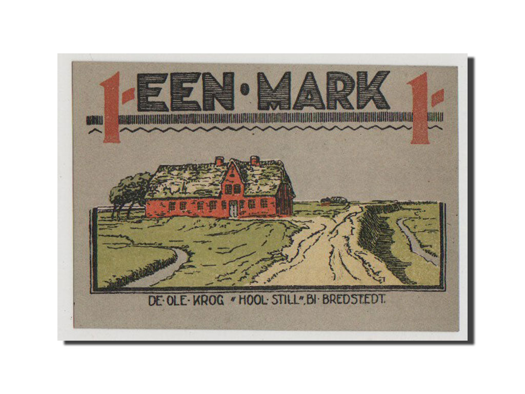 Banknote, Germany, Bredstedt, 1 Mark, 1921, AU(55-58), Mehl:159.1