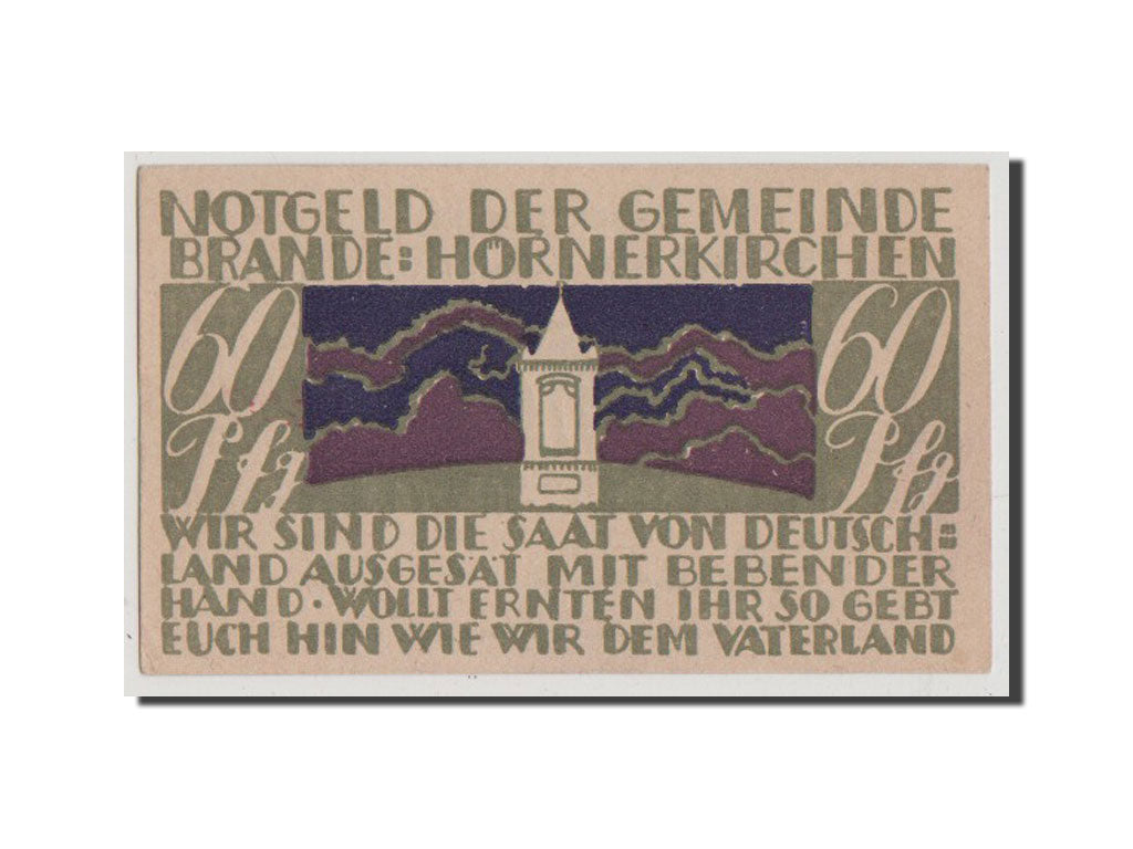 Banconote, Germania, Schleswig-Holstein, 60 Pfennig, 1922, SPL-, Mehl:152.2a