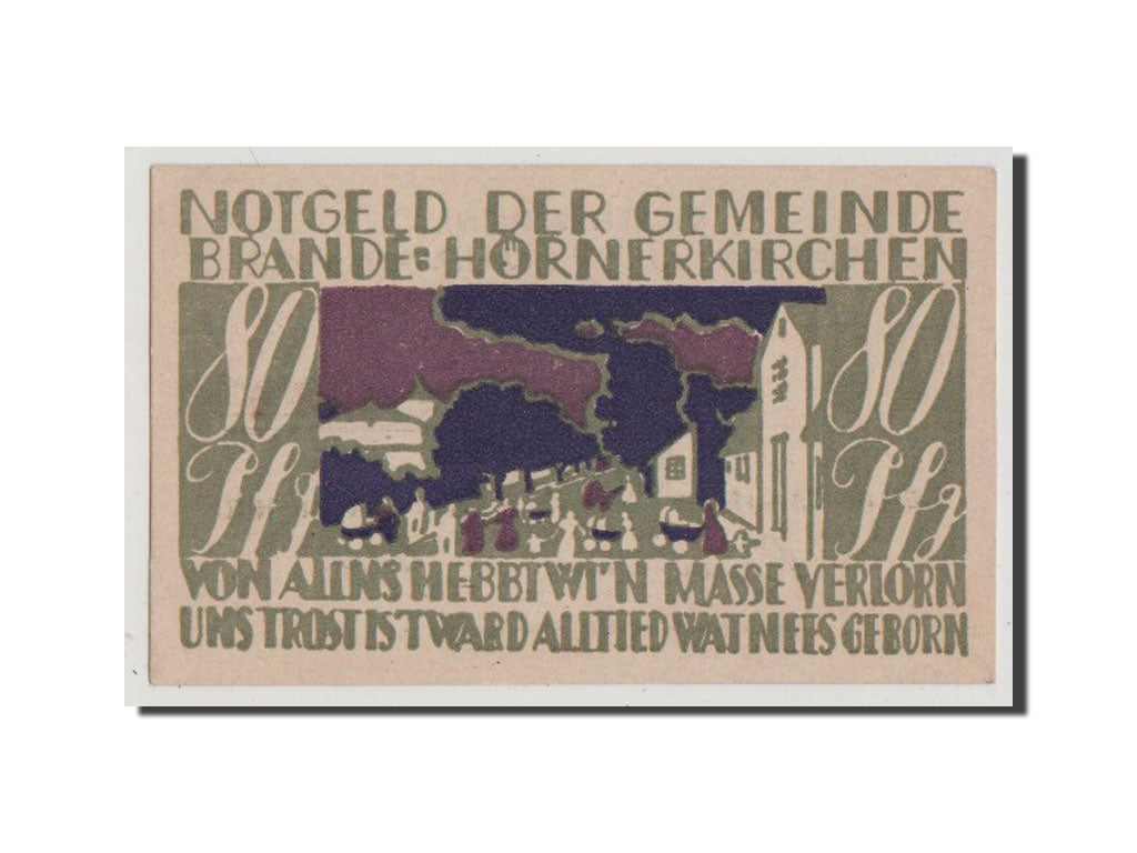 Banknote, Germany, Schleswig-Holstein, 80 Pfennig, 1922, AU(55-58), Mehl:152.2a