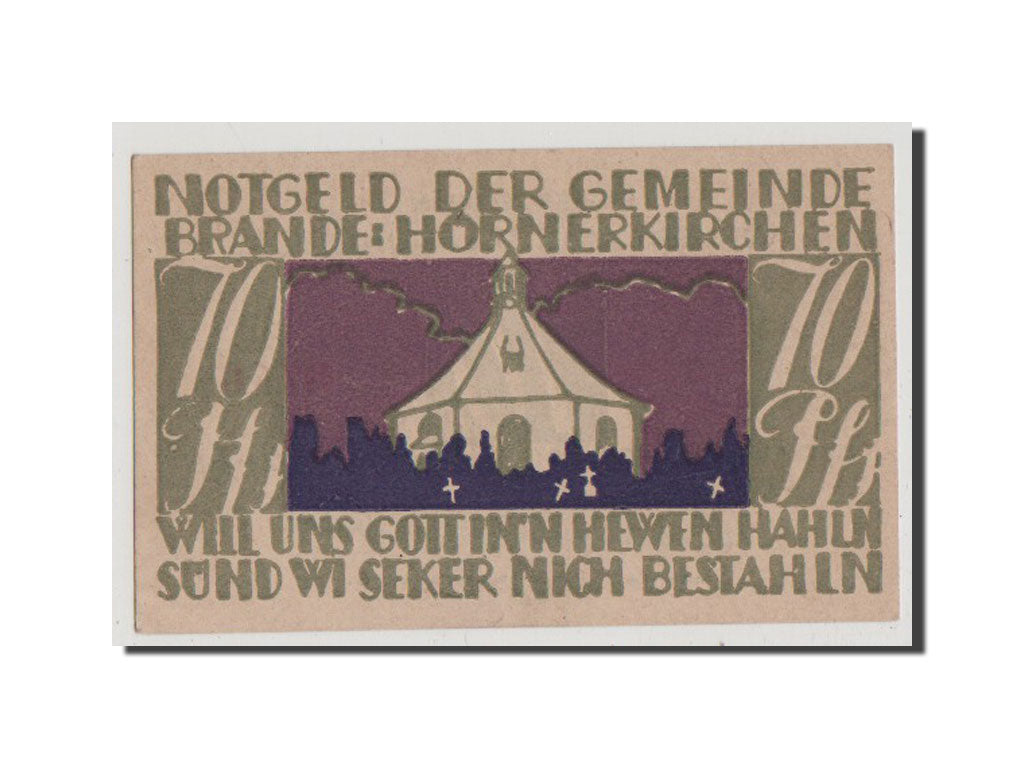 Banknote, Germany, Schleswig-Holstein, 70 Pfennig, 1922, AU(55-58), Mehl:152.2a