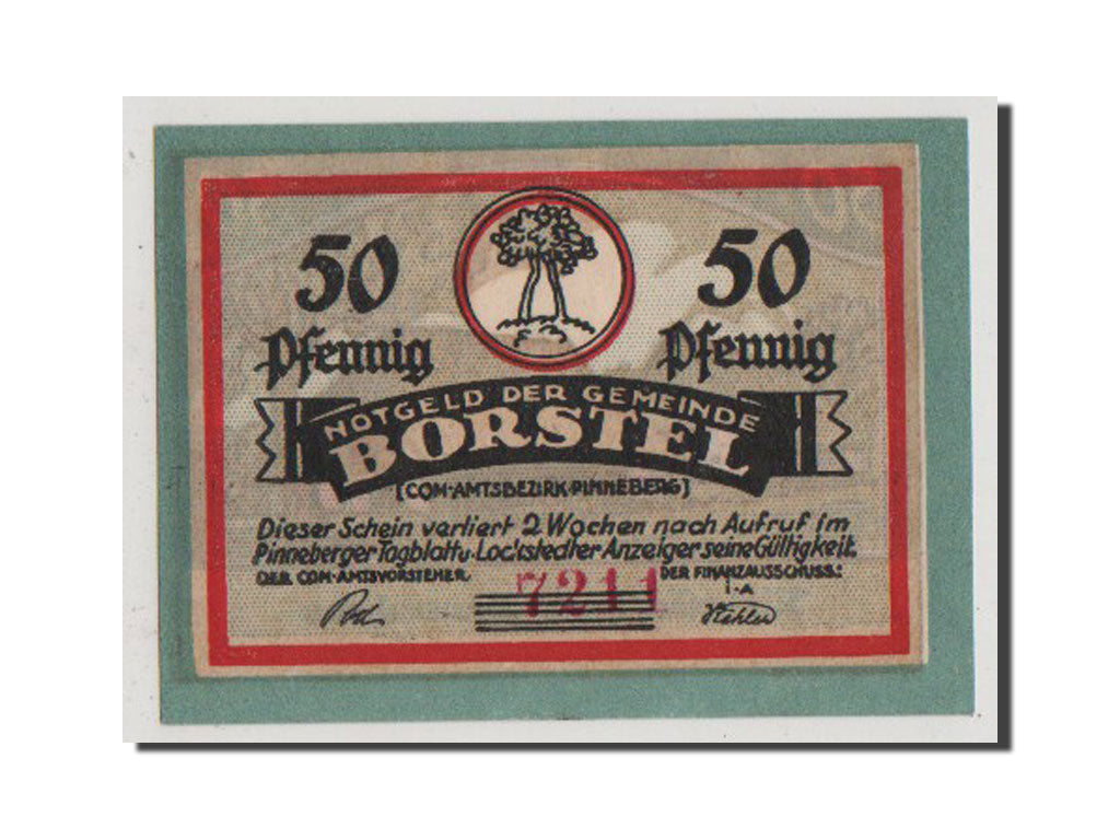 Banknote, Germany, Schleswig-Holstein, 50 Pfennig, AU(55-58), Mehl:145.1
