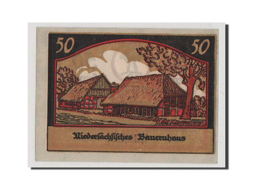 Banknote, Germany, Schleswig-Holstein, 50 Pfennig, AU(55-58), Mehl:145.1