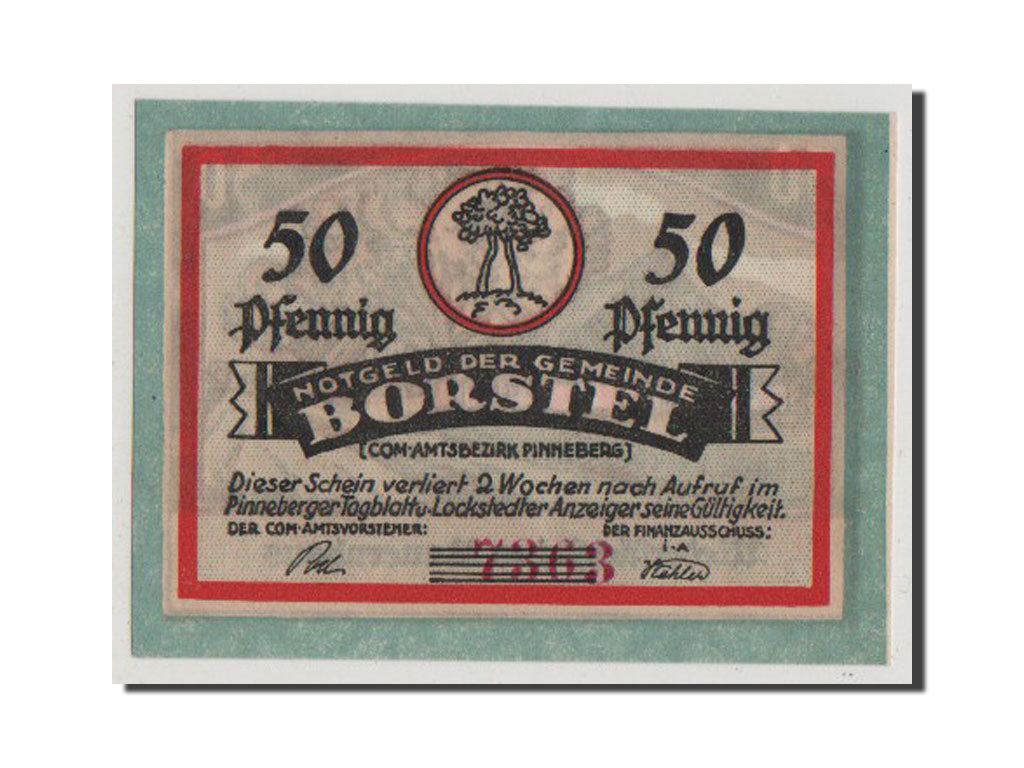 Banknote, Germany, Schleswig-Holstein, 50 Pfennig, AU(55-58), Mehl:145.1