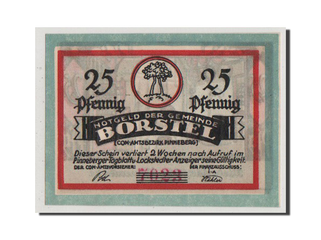 Banknote, Germany, Schleswig-Holstein, 25 Pfennig, AU(55-58), Mehl:145.1