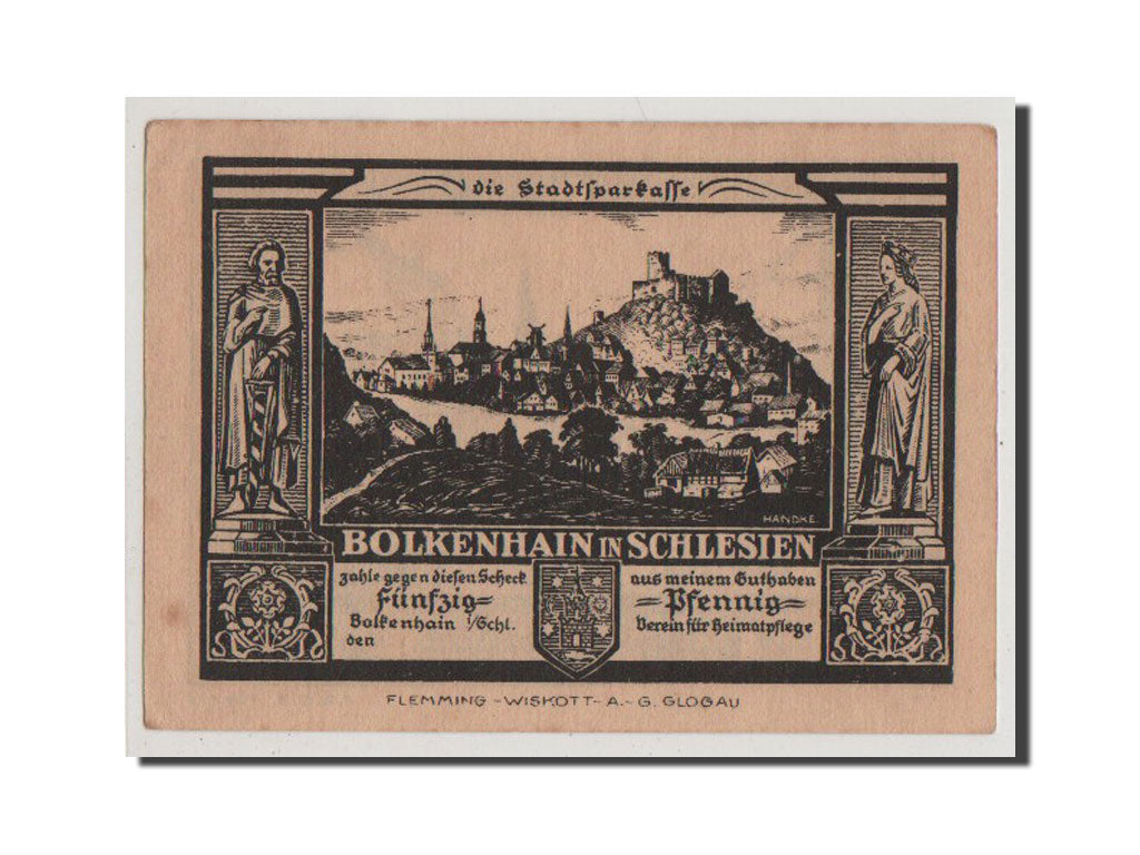 Billet, Allemagne, Bolkenhain, 50 Pfennig, 1922, SUP, Mehl:137.1