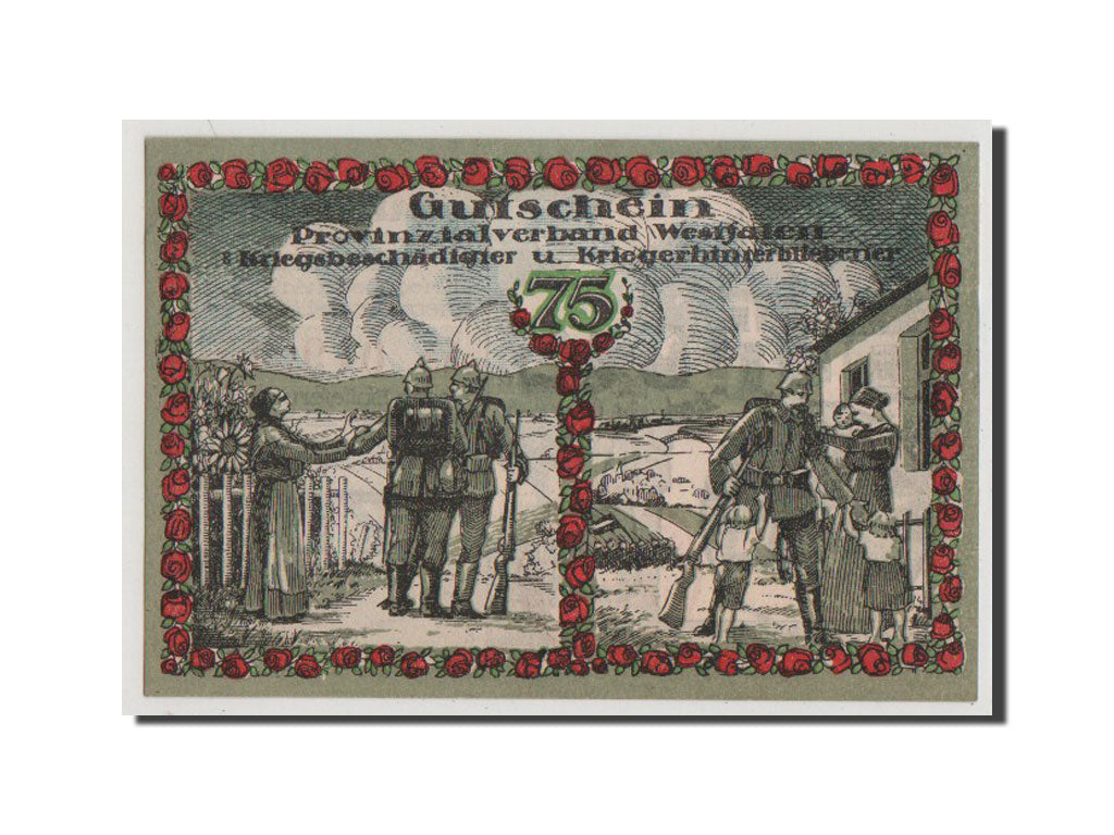 Geldschein, Deutschland, Bochum Provinzialverband Kriegsbeschadigter, 75