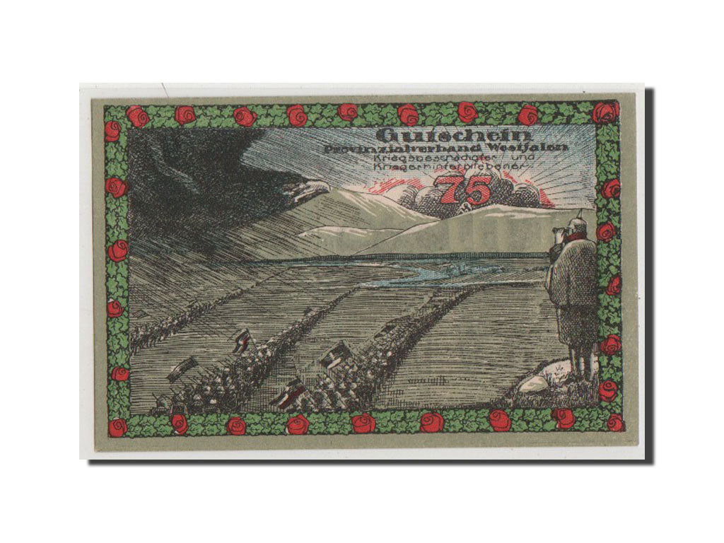 Banconote, Germania, Bochum Provinzialverband Kriegsbeschadigter, 75 Pfennig