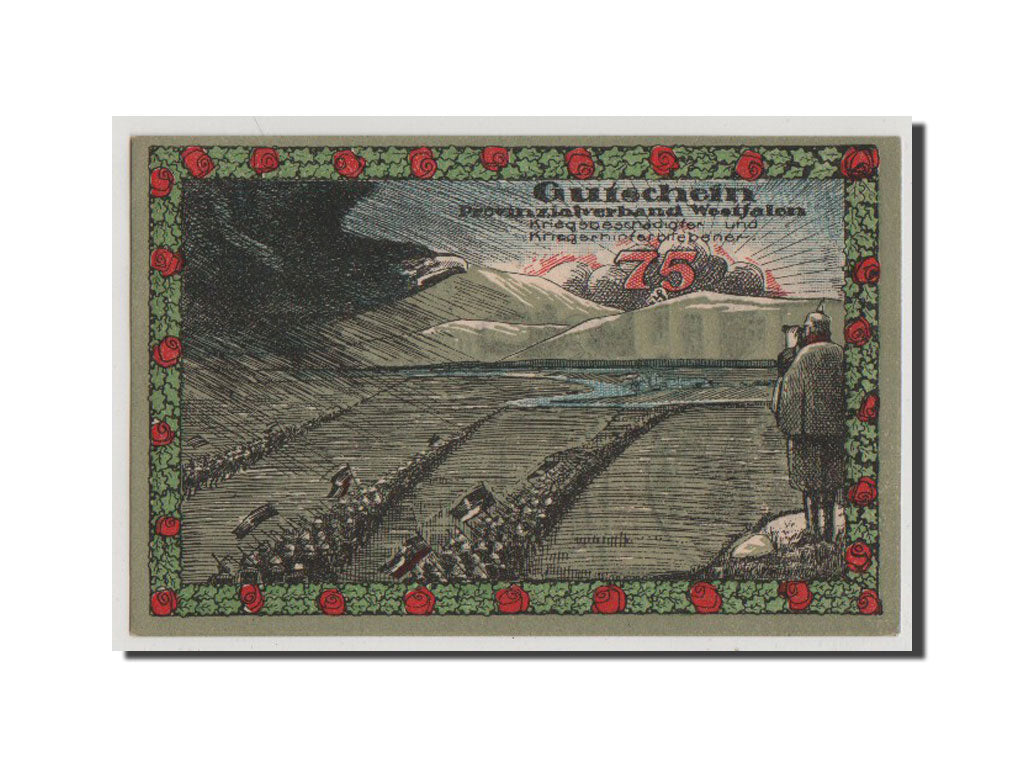 Banconote, Germania, Bochum Provinzialverband Kriegsbeschadigter, 75 Pfennig