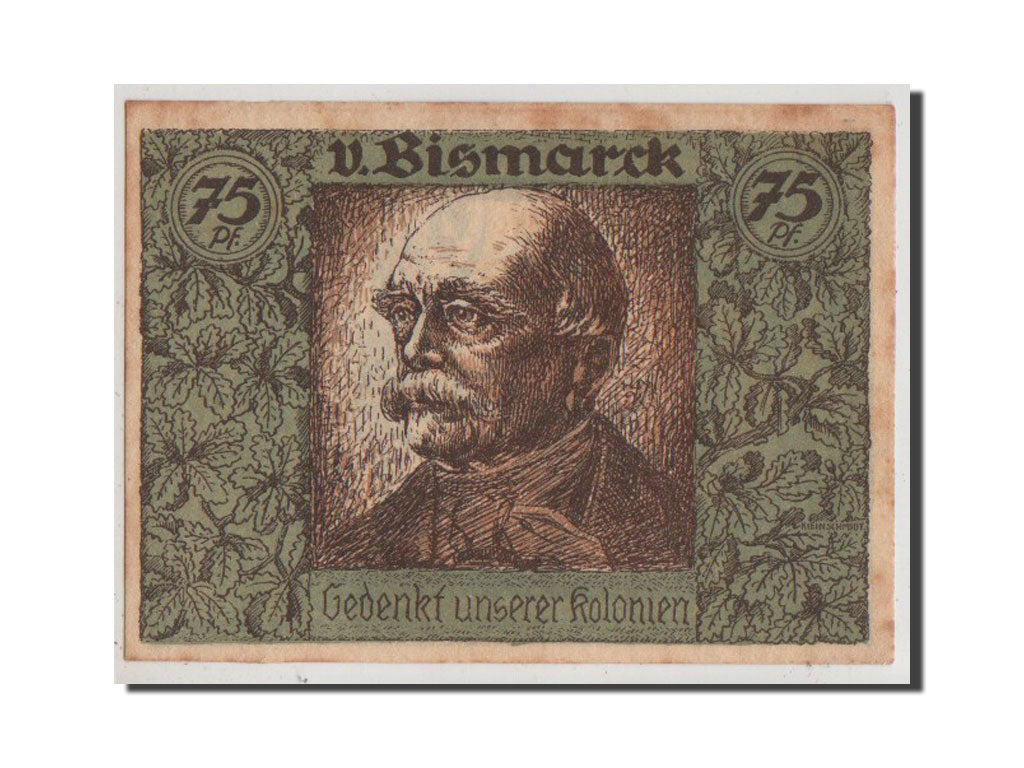 Banconote, Germania, Berlin Stadt, 75 Pfennig, 1921, BB, Mehl:88.3