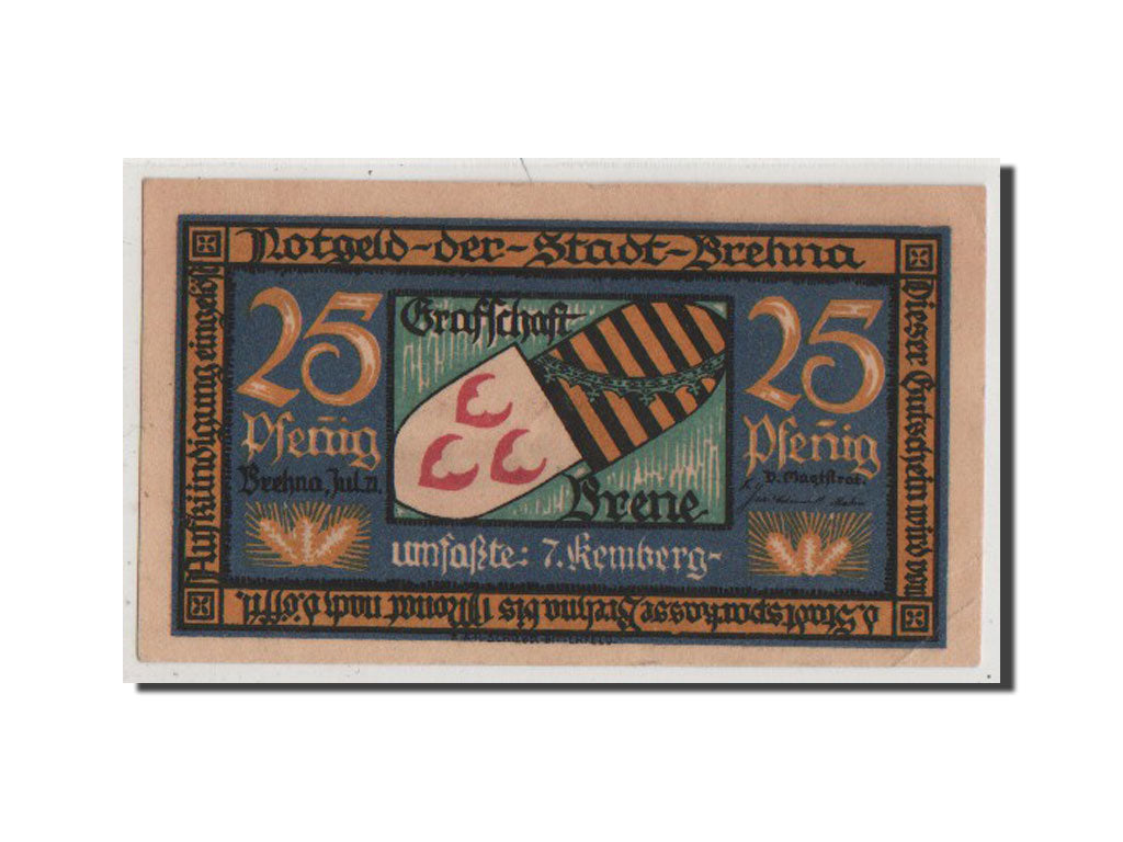 Banconote, Germania, Provinz Sachsen, 25 Pfennig, 1921, 1921-07-01, SPL-