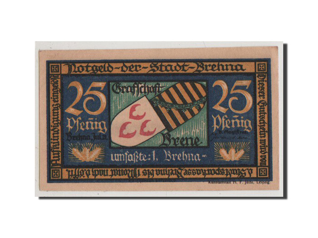 Geldschein, Deutschland, Provinz Sachsen, 25 Pfennig, 1921, 1921-07-01, VZ