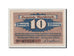 Geldschein, Deutschland, Blankenese Gemeindesparkasse, 10 Pfennig, 1921, VZ
