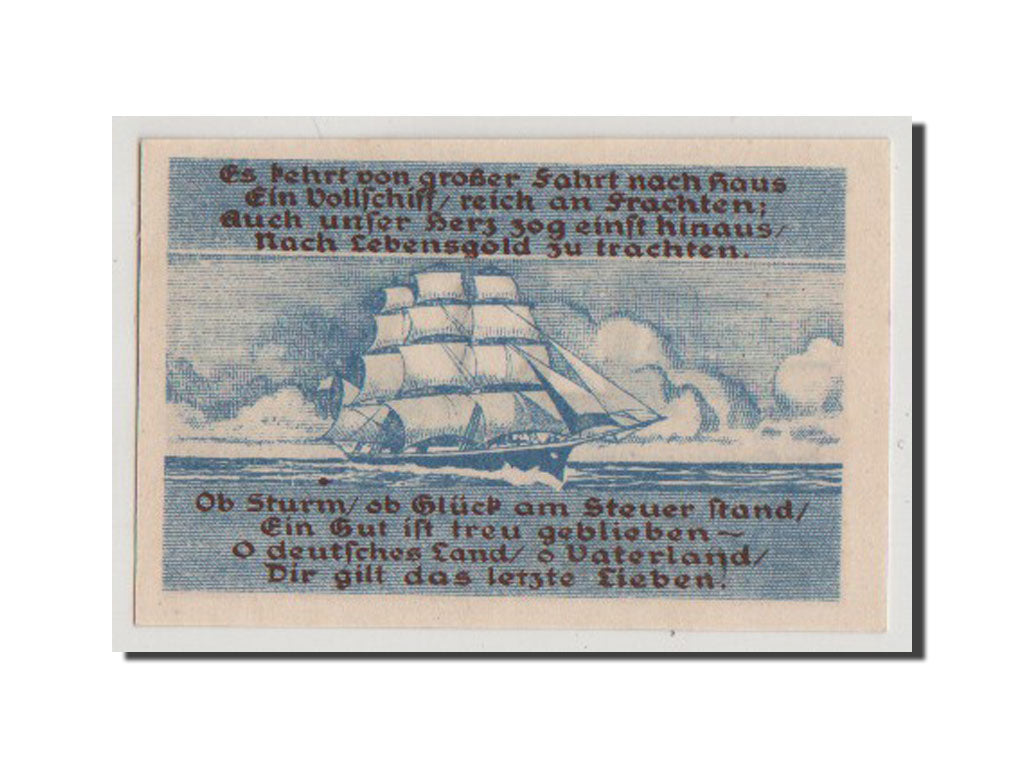 Geldschein, Deutschland, Blankenese Gemeindesparkasse, 10 Pfennig, 1921, VZ