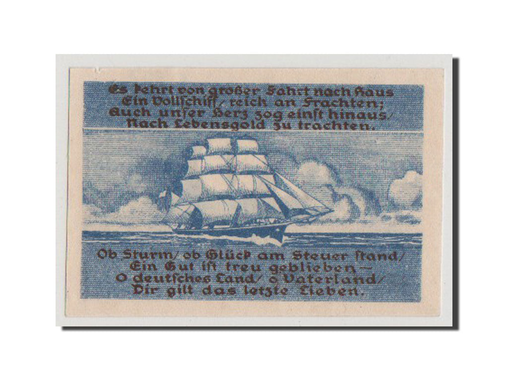 Banconote, Germania, Blankenese Gemeindesparkasse, 10 Pfennig, 1921, SPL-