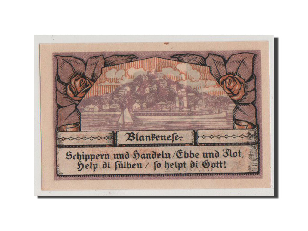 Geldschein, Deutschland, Blankenese Gemeindesparkasse, 20 Pfennig, 1921, VZ