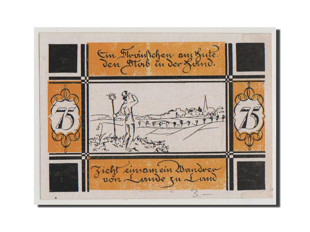 Banconote, Germania, Bilsen, 75 Pfennig, 1921, SPL-, Mehl:105.1