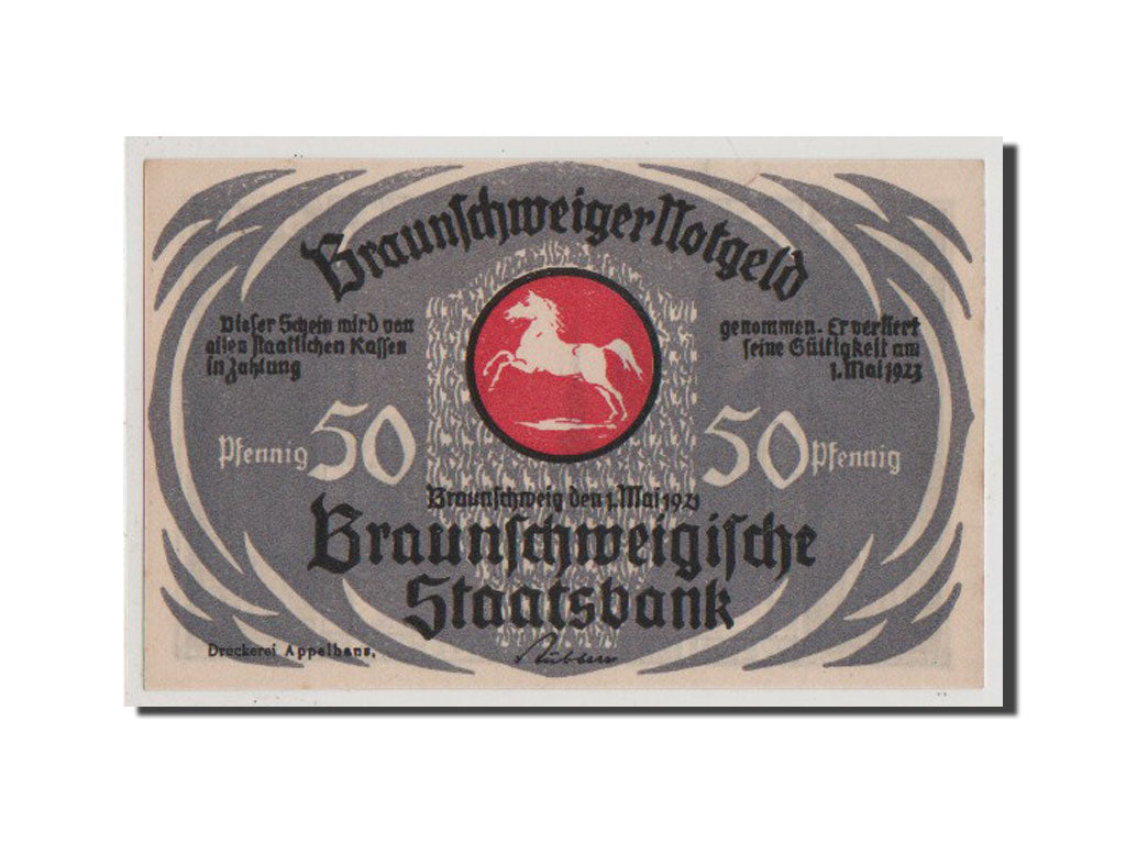 Banconote, Germania, Braunschweig, 50 Pfennig, 1921, SPL-, Mehl:155.1g