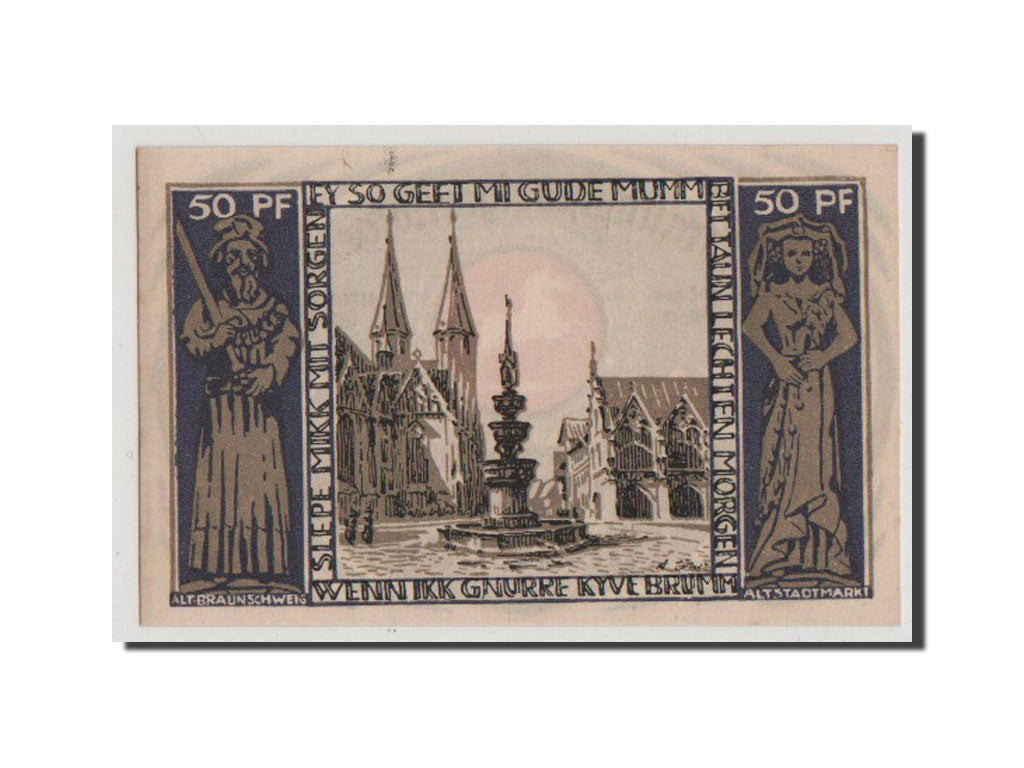 Banconote, Germania, Braunschweig, 50 Pfennig, 1921, SPL-, Mehl:155.1g