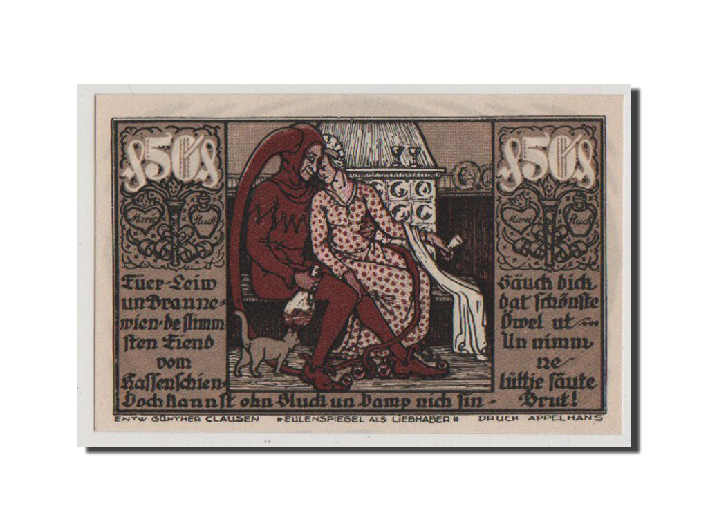 Geldschein, Deutschland, Braunschweig, 50 Pfennig, 1921, VZ, Mehl:155.1g