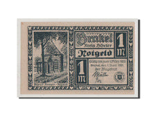 Billete, Alemania, Brakel Stadt, 1 Mark, 1921, SC+, Mehl:150.1