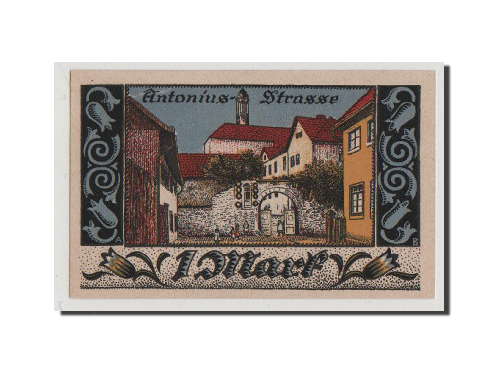 Banconote, Germania, Brakel Stadt, 1 Mark, 1921, SPL+, Mehl:150.1