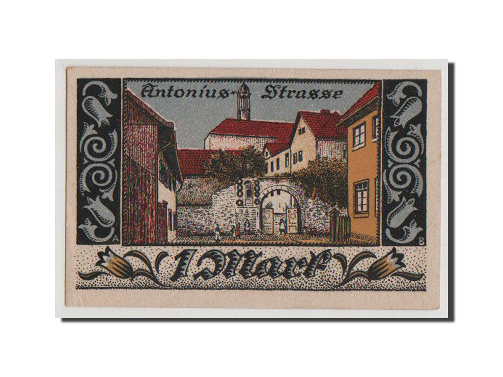 Banconote, Germania, Brakel Stadt, 1 Mark, 1921, SPL+, Mehl:150.3