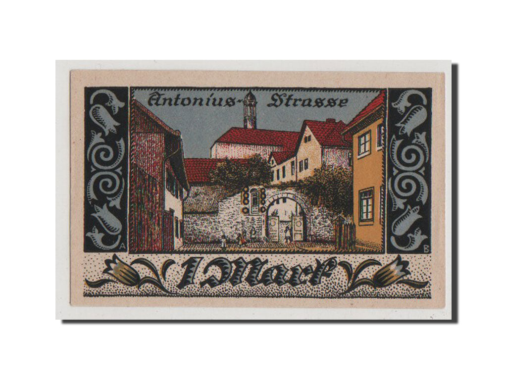 Banconote, Germania, Brakel Stadt, 1 Mark, 1921, SPL+, Mehl:150.3