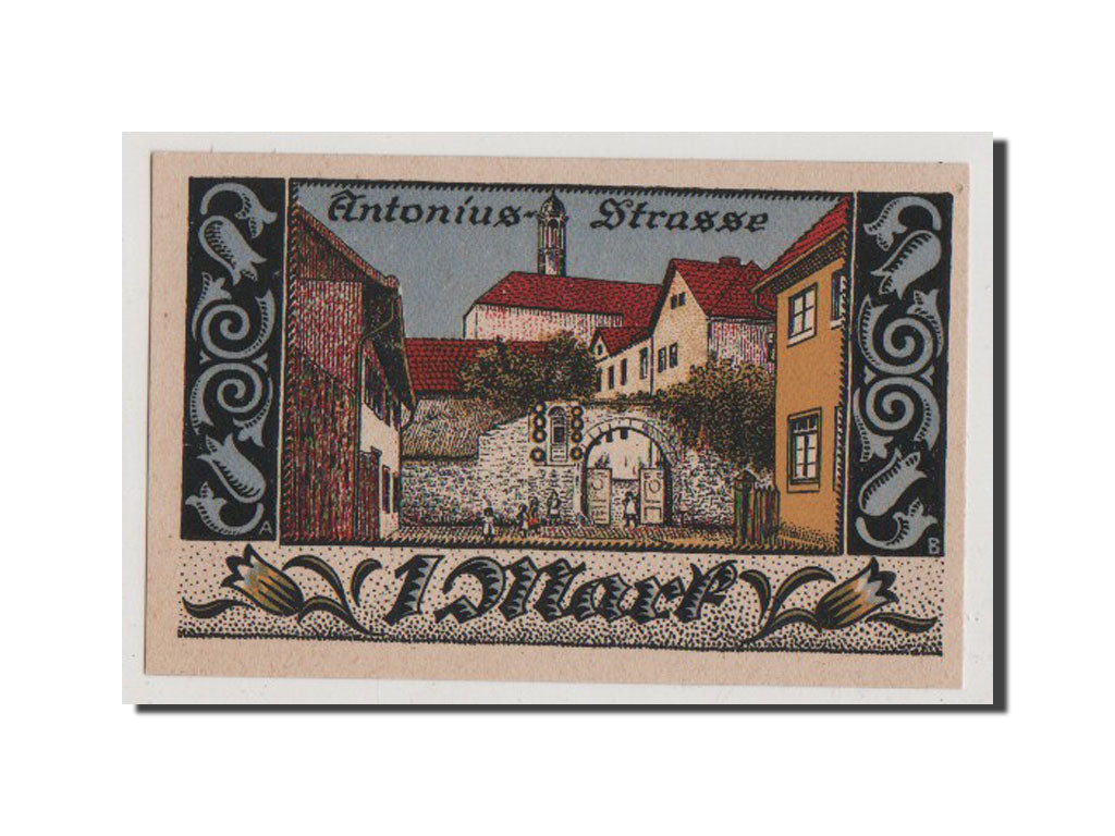 Billet, Allemagne, Brakel Stadt, 1 Mark, 1921, SPL+, Mehl:150.3