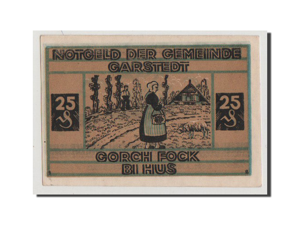 Geldschein, Deutschland, Schleswig-Holstein, 25 Pfennig, UNZ-, Mehl:408.1a