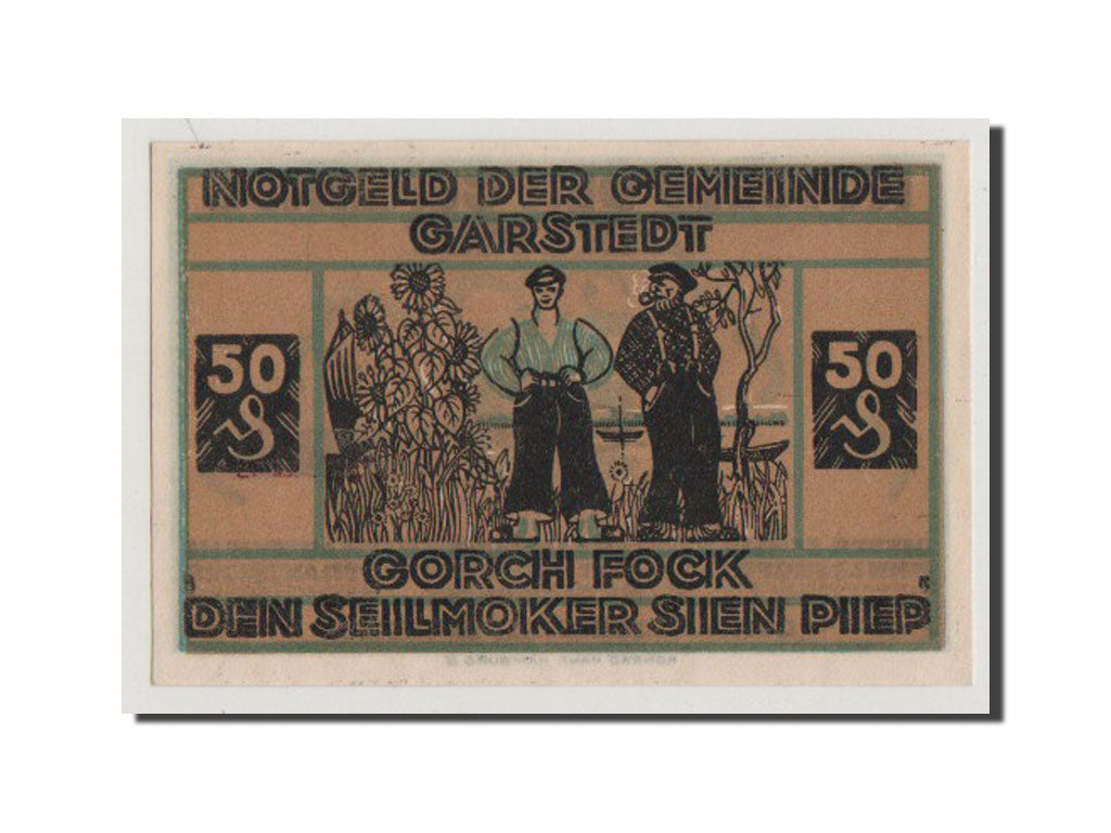 Banconote, Germania, Schleswig-Holstein, 50 Pfennig, 1921, SPL+, Mehl:408.1a