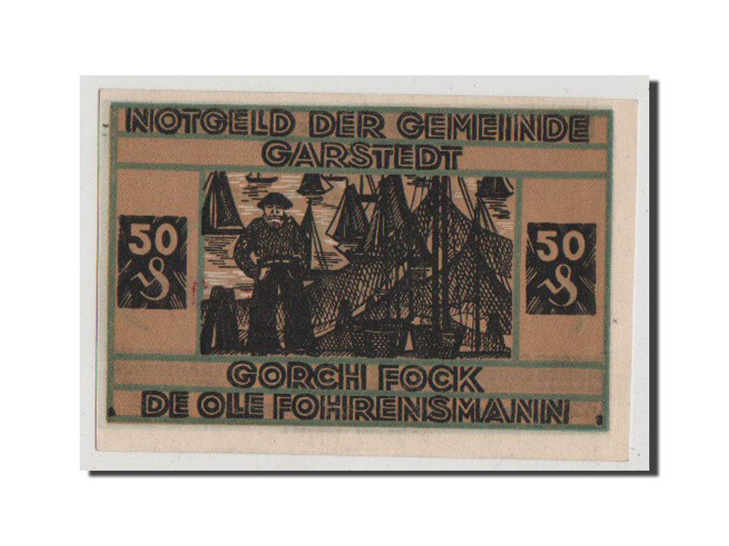 Geldschein, Deutschland, Schleswig-Holstein, 50 Pfennig, UNZ-, Mehl:408.1a