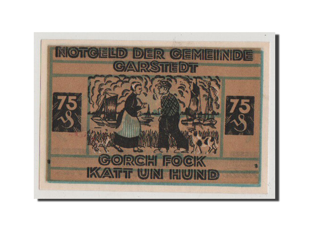 Banconote, Germania, Schleswig-Holstein, 75 Pfennig, SPL+, Mehl:408.1a