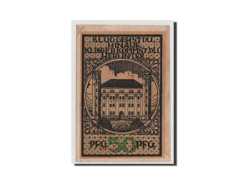 Geldschein, Deutschland, Bernburg Stadt, 50 Pfennig, 1921, VZ+, Mehl:95.3