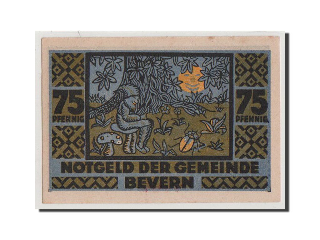 Banconote, Germania, Schleswig-Holstein, 75 Pfennig, 1921, SPL+, Mehl:97.1a